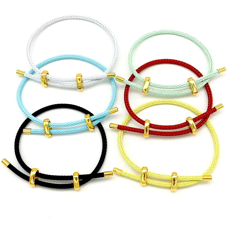 3mm 8-shaped buckle wire rope bracelet two-way adjustment DIY beaded steel wire hand rope wear transfer beads lovers fashion 3mm 8-shaped buckle wire rope bracelet two-way adjustment DIY beaded steel wire hand rope wear transfer beads lovers fashion