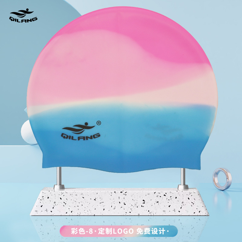 Gorro de Natación Universal de Silicona para Adulto 50g Elástico para Natación image 31