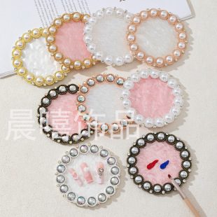Cross-Border Japanese Manicure Palette Pearl Inlaid Diamond Manicure Display Board Manicure Alloy Tools Wholesale