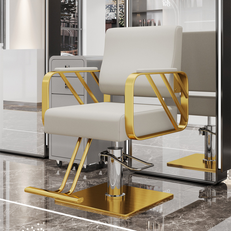 라이트 그레이 [강화 팔걸이, 골드 스테인리스 사각 플레이트, 발판 포함]