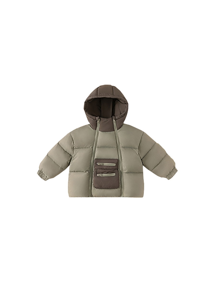 Youbao ropa infantil ropa de niños 90 chaqueta de pluma blanca de invierno casual para niños nuevos chaquetas de invierno encapuchadas