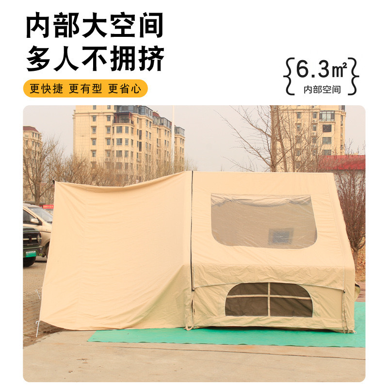 6.3 Camping al aire libre camping invierno invierno camping cálido casa pequeña de campo equipo de campo tela de algodón
