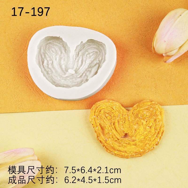 Simulación galleta mariposa pastel de silicona molde creativo arcilla epoxi cerámica suave epoxi molde hornear pastel decoración de chocolate