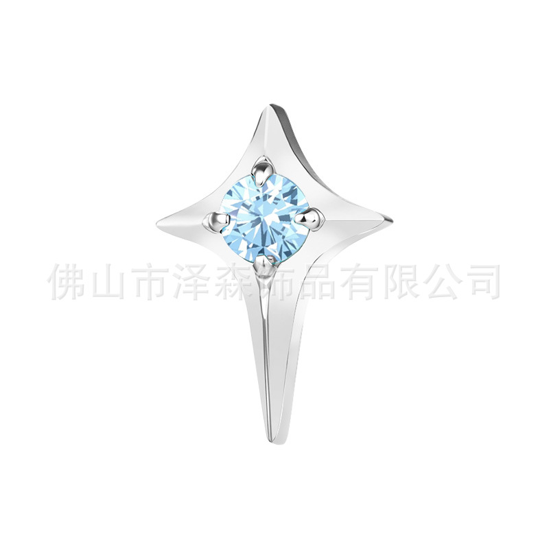 Labret piercing jewelry detail image