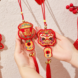 2025 New Year ornaments pendants housewarming festive supplies New Year fortune word pendants ornaments wholesale