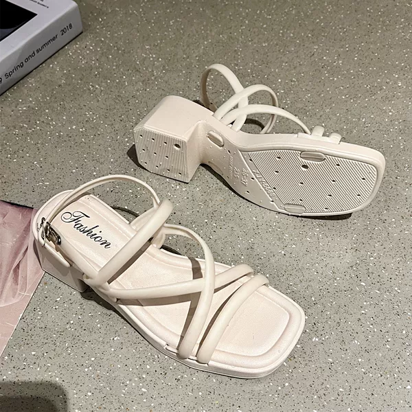 Belt beige after high heels