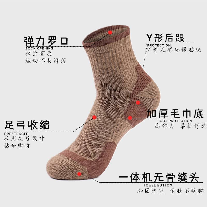 厚いタオルの底のスポーツの靴下は汗を吸います。|undefined