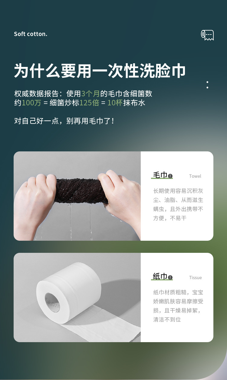 尔木萄洗脸巾卷筒一次性加厚棉洁面巾纸擦脸巾官方旗舰店正品葡-阿里巴巴