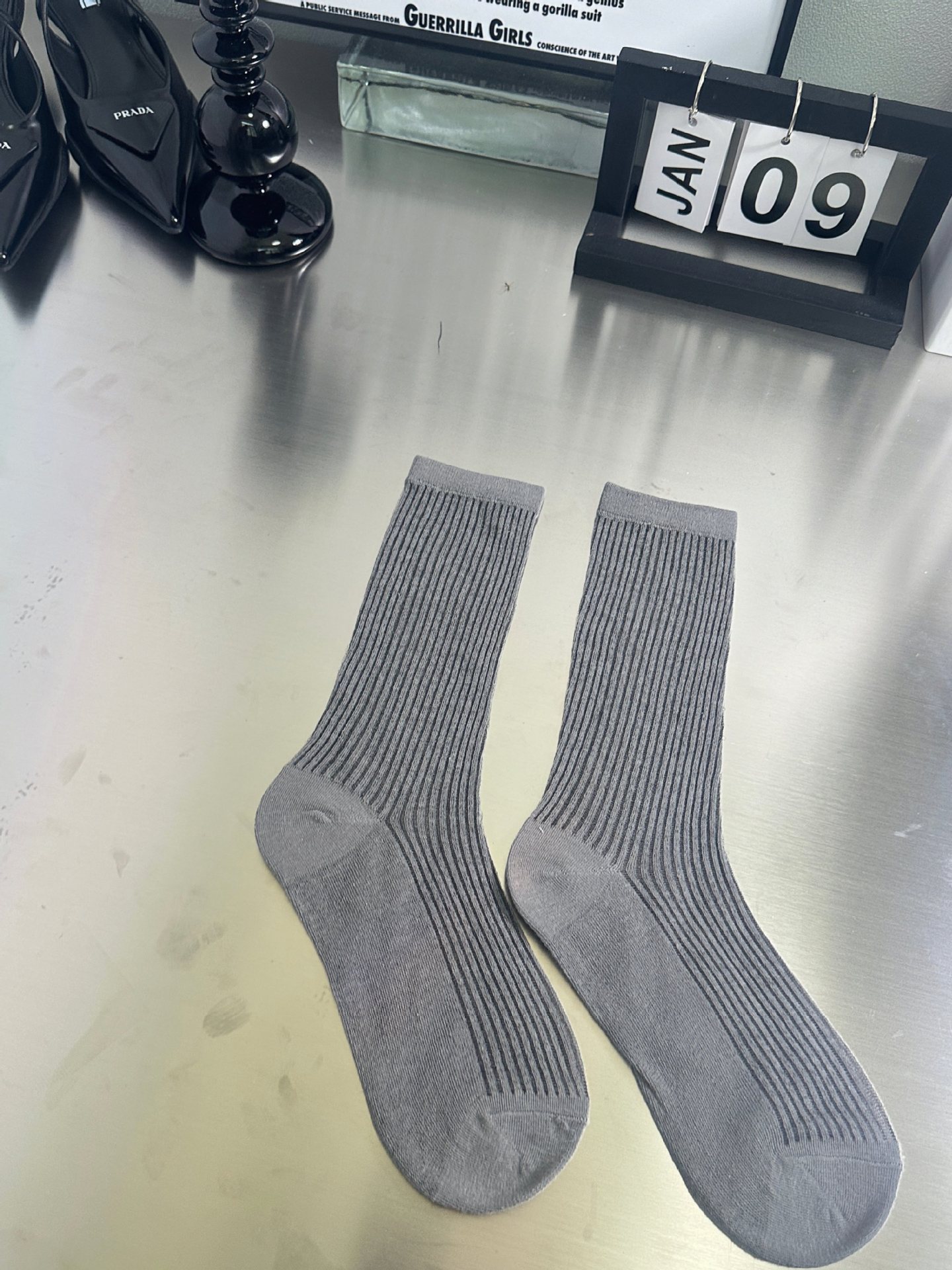 Calcetines transparentes para mujer, calcetines a media pantorrilla, calcetines holgados, calcetines para mujer, calcetines ultrafinos de verano a media pantorrilla, calcetines de algodón transparentes de color liso, estilo versátil.