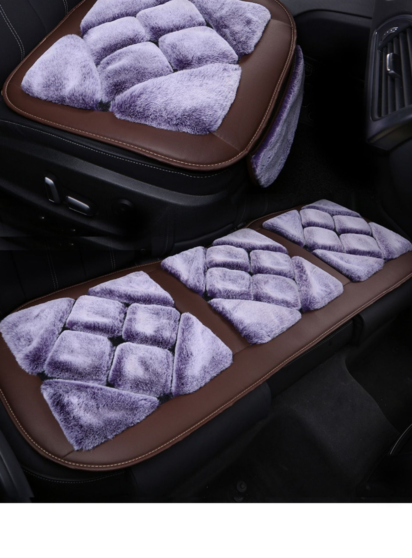New car seat cushion winter plush car cushion rear winter warm wool cushion women's car seat fleece-lined seat cushion