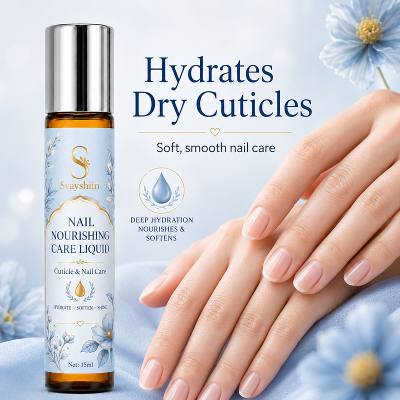 Svayshiin Nail Moisturizing Care Liquid Roll-On Nail Oil easily applies to nourish nail edges and reduce hangnails Svayshiin Nail Moisturizing Care Liquid Roll-On Nail Oil easily applies to nourish nail edges and reduce hangnails