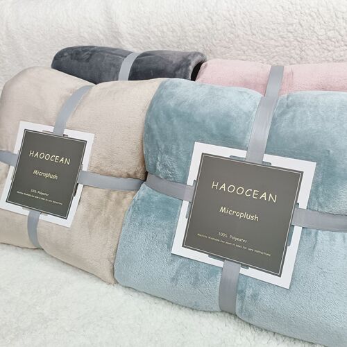 Throw Blanket Office Nap Blanket Single Nap Blanket Rest Blanket Coral Fleece Sofa Leg Cover Autumn and Winter New Arrival