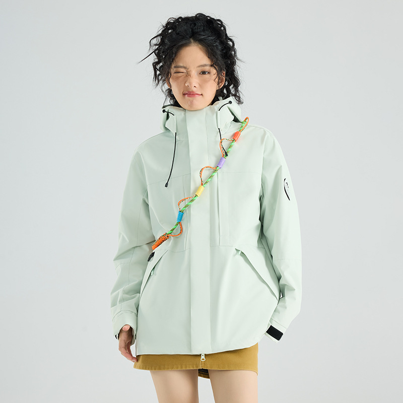 25新款骆陀冲锋衣女三合一秋冬情侣防风防水户外动登山服男外套潮|undefined