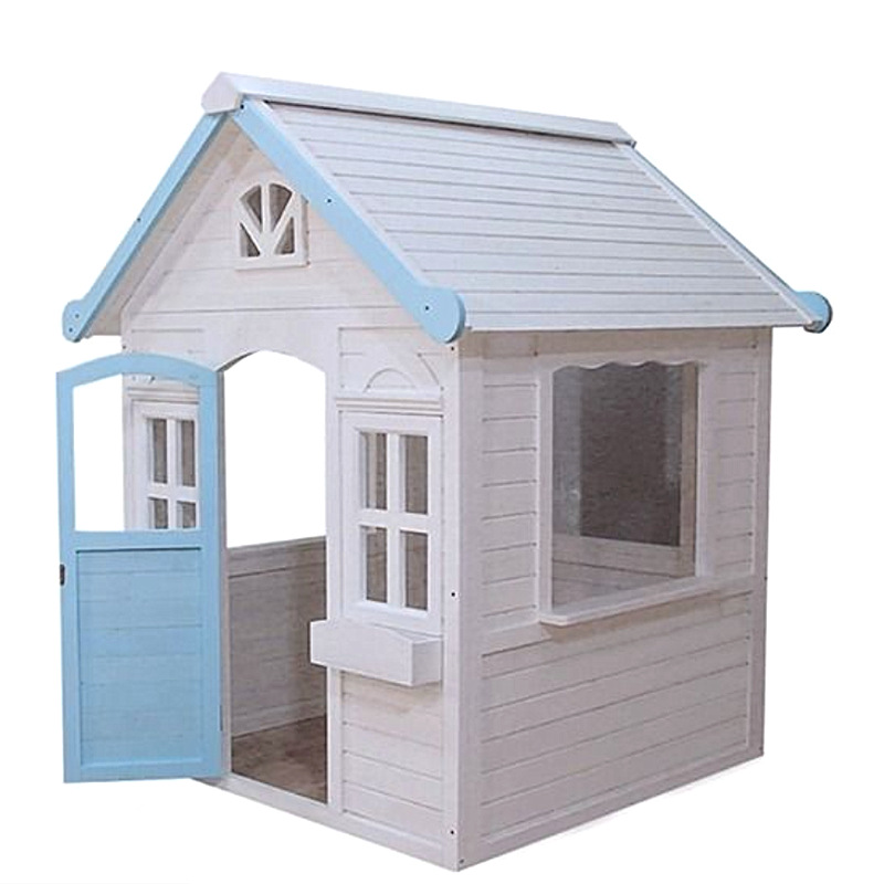 Casa de jardín de infantes al aire libre casa de madera sala de juegos interactiva para niños montaje casa de madera maciza casa de madera anticorrosiva casa de madera móvil