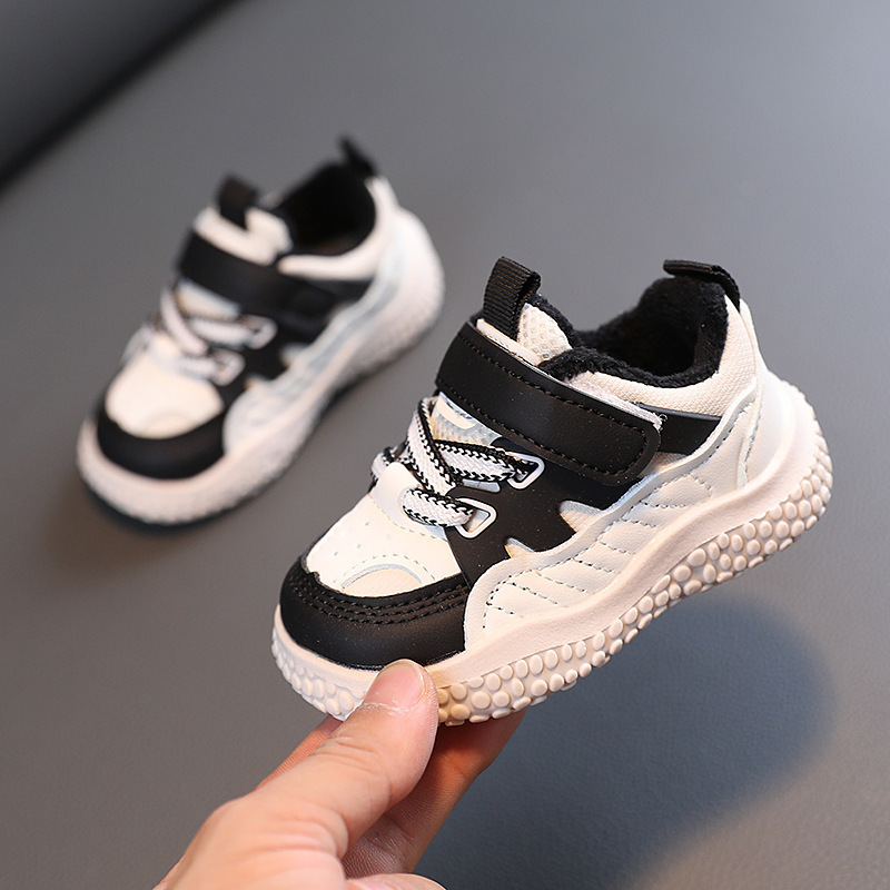 学步鞋棉鞋男宝宝鞋子婴儿鞋软底1一3岁女宝秋冬款加绒机能小童鞋