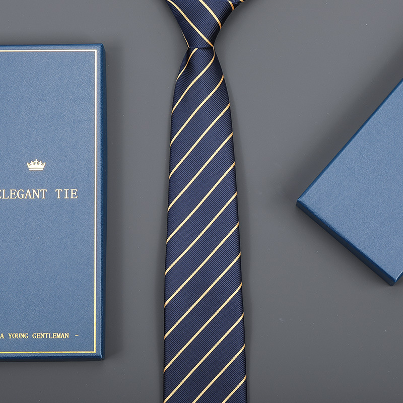 8cm 아름다운 황금 줄무늬 지퍼 [긴 선물 상자]