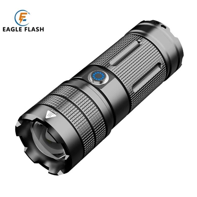 Outdoor Self-Defense High-Power Rechargeable Light Laser Cannon Zoom White Laser Bright Light Super Bright with Power Bank Flashlight