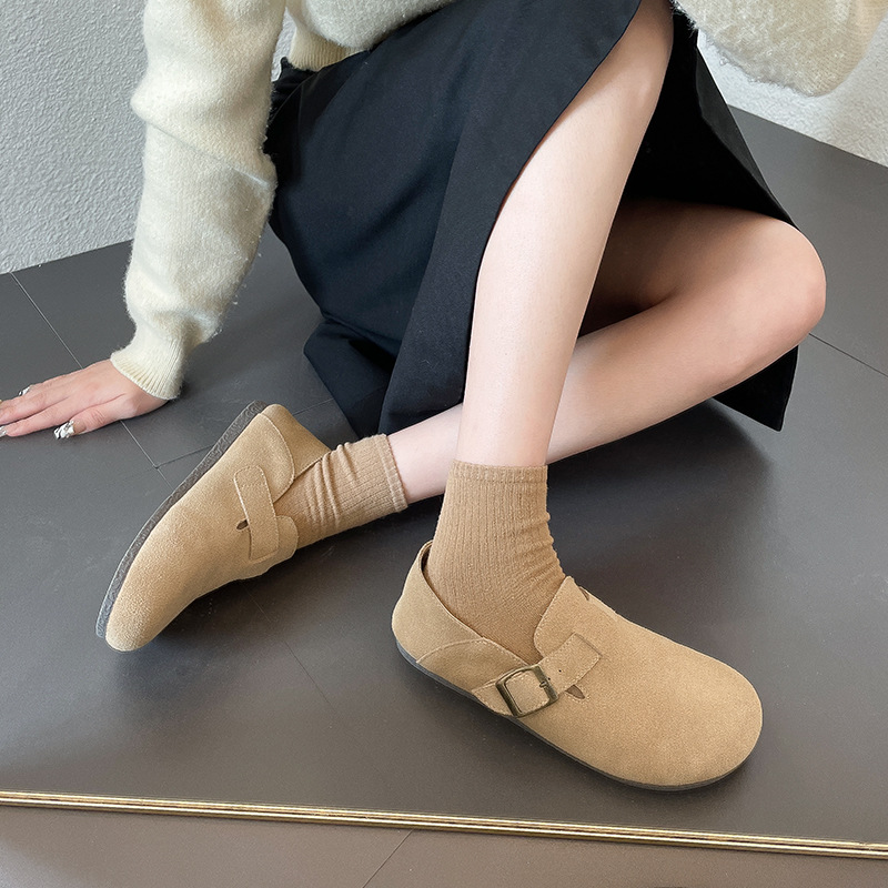 Zapatos Birkenstock Augu Shiden para Mujer, Otoño 2025, Nuevo Estilo Retro de Moda, Mocasines Sin Cordones de Suela Suave, Estilo Moderno