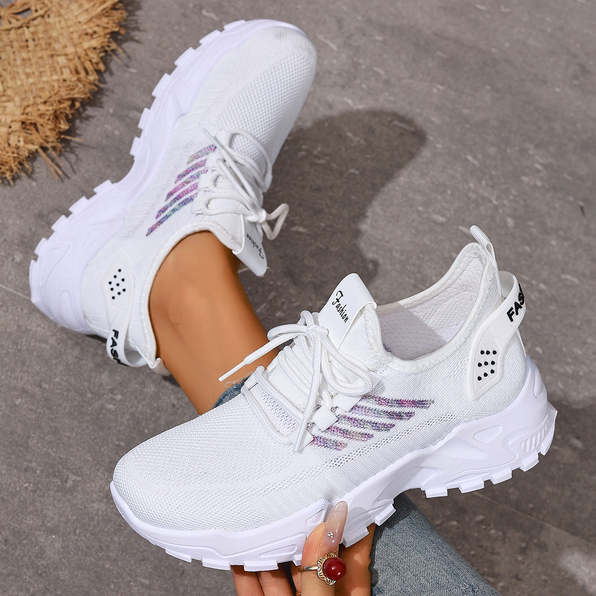 Women's Breathable Sports Shoes, Women's Autumn And Winter Thick-soled Shoes, Cross-border Dropshipping, Casual And_vogvips.com
