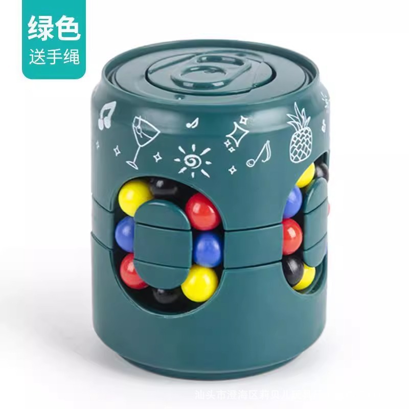 Hamburgo Rubik frijoles descompresivos de punta de dedo giroscopio bolas giratorias para niños puzzle creativo juguetes al por mayor transfronterizos