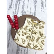 男宝周岁礼服马甲婴儿抓周宴衣服儿童国风新中式喜庆唐装新年拜年