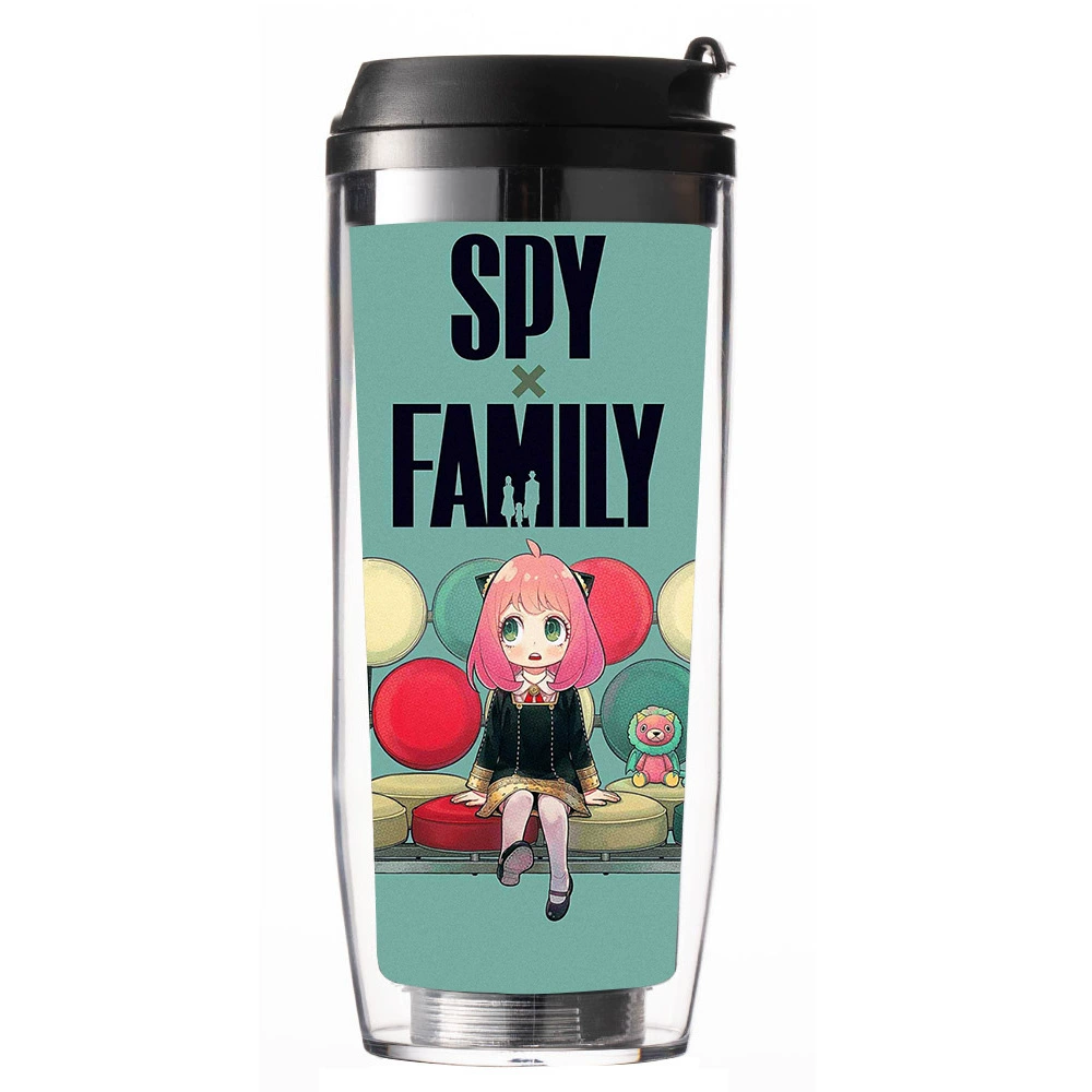SPY × FAMILY spy spy has a straw cup summer new simple student cup drink cup