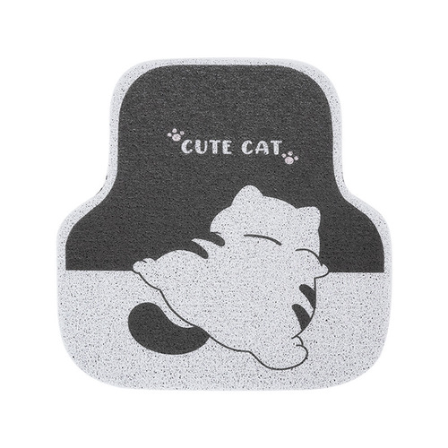 Cartoon Car Floor Mat Cute Car Use Abrasion Proof Durable Foot Mat Can Be Cut Dustproof Cord Car Floor Mat