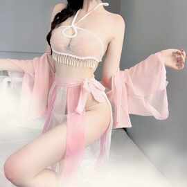 情趣内衣纯欲免脱绑带肚兜套装汉服睡衣透视诱惑古风珍异域风情