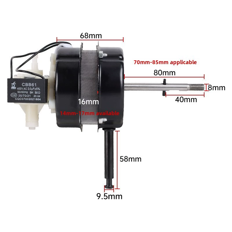 Air fan, copper universal engine with accessories, 16inch, 220v