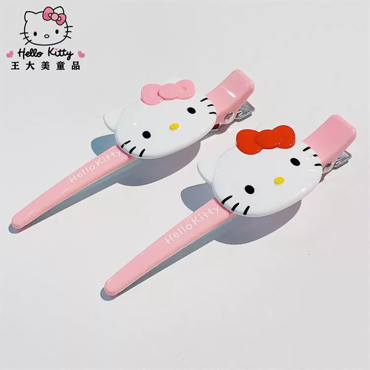 Hello Kitty, настоящий крупный зажим для волос, bangs