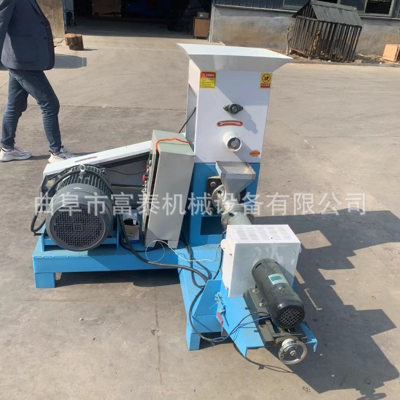 西非大型水产饲料膨化机 宠物狗粮猫粮膨化机 养殖熟化颗粒膨化机