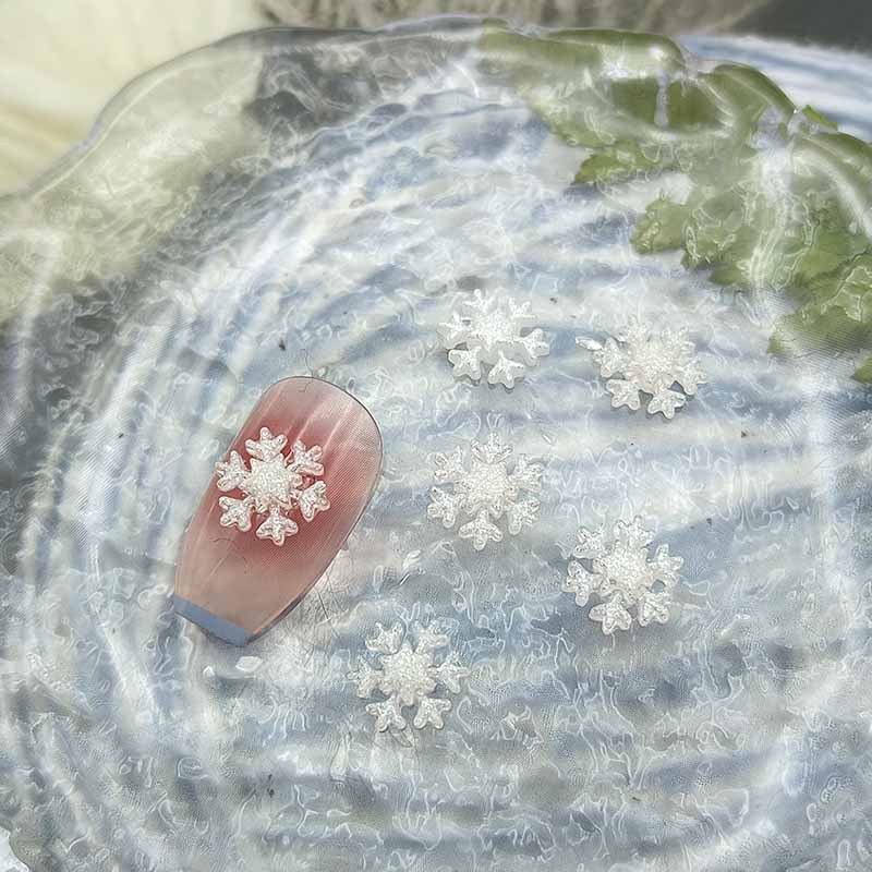 밝은 노란색 눈송이/9mm