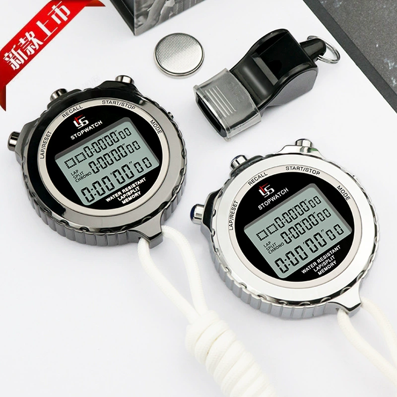 弈圣 Stopwatch for training for gym, waterproof non-slip electronic speedometer, timer