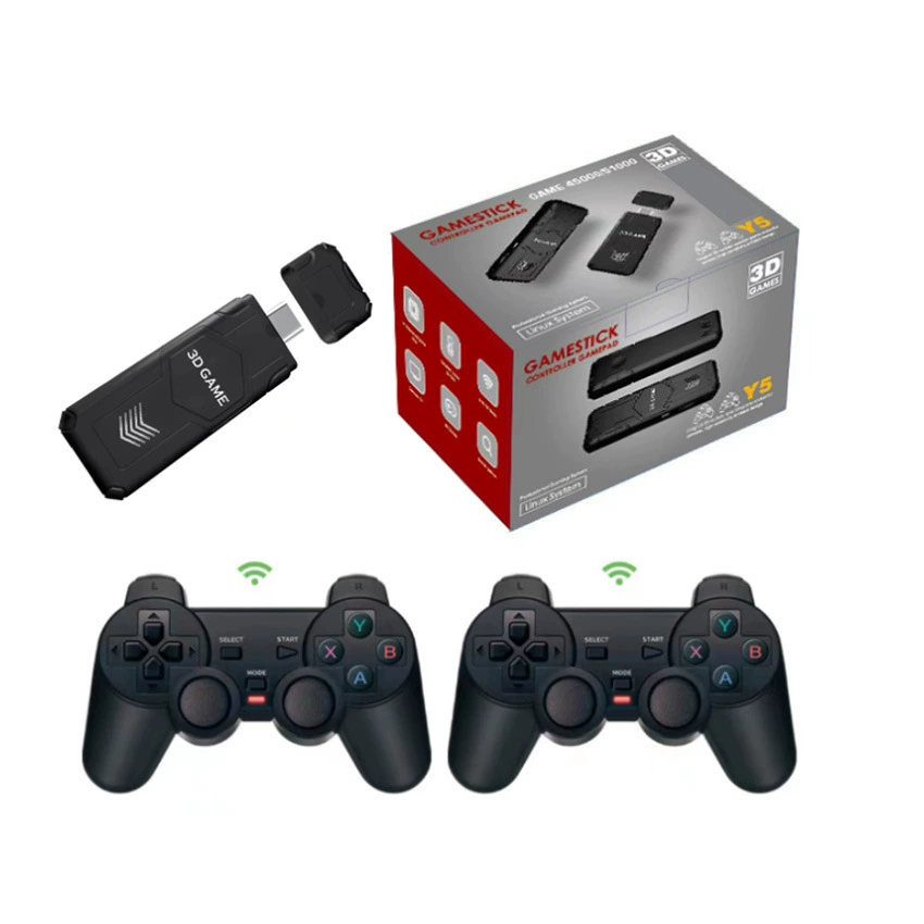 Игровая приставка Y5 HD 4K для дома, HDMI TV, PSP-эмулятор, 2.4G, двухместная