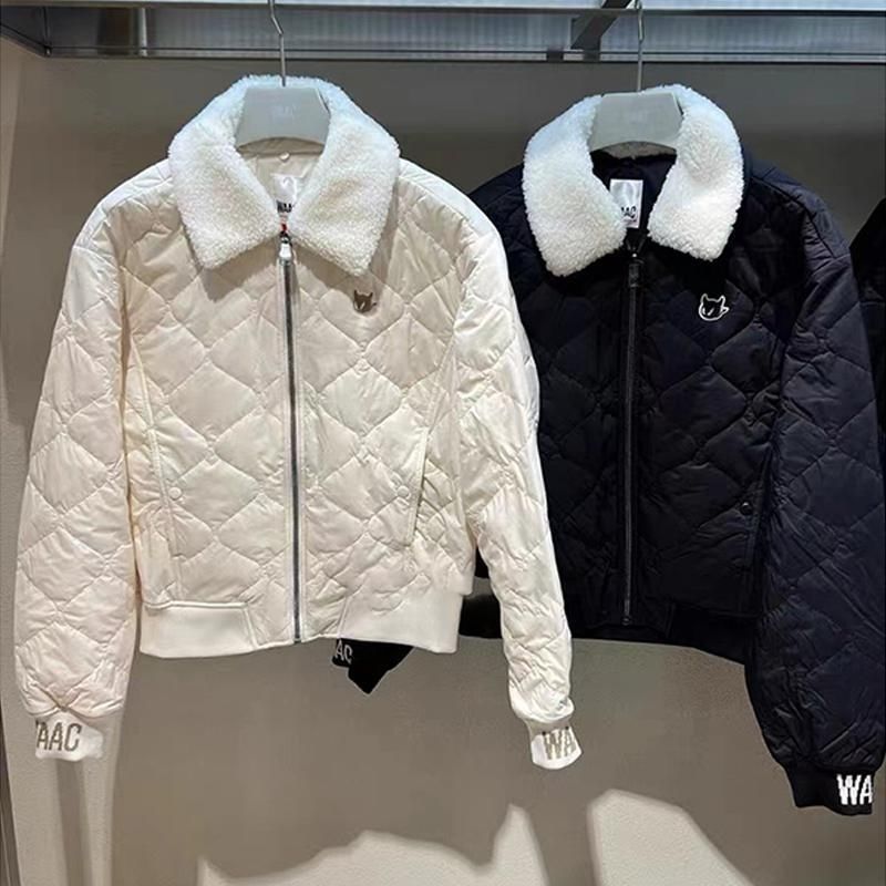 25 Golf Wear Women's Autumn and Winter New Fleece Lapel Detachable Warm Padded Jacket