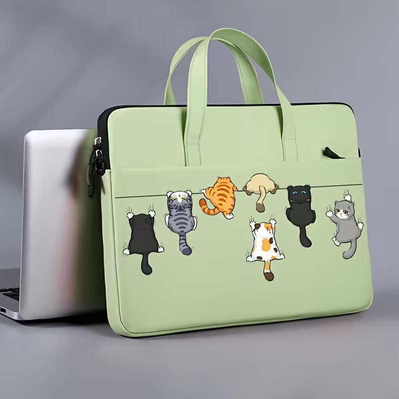 Portable crossbody laptop bag suitable for Lenovo, Apple, Huawei, Dell, HP, Asus, Acer, large-capacity briefcase