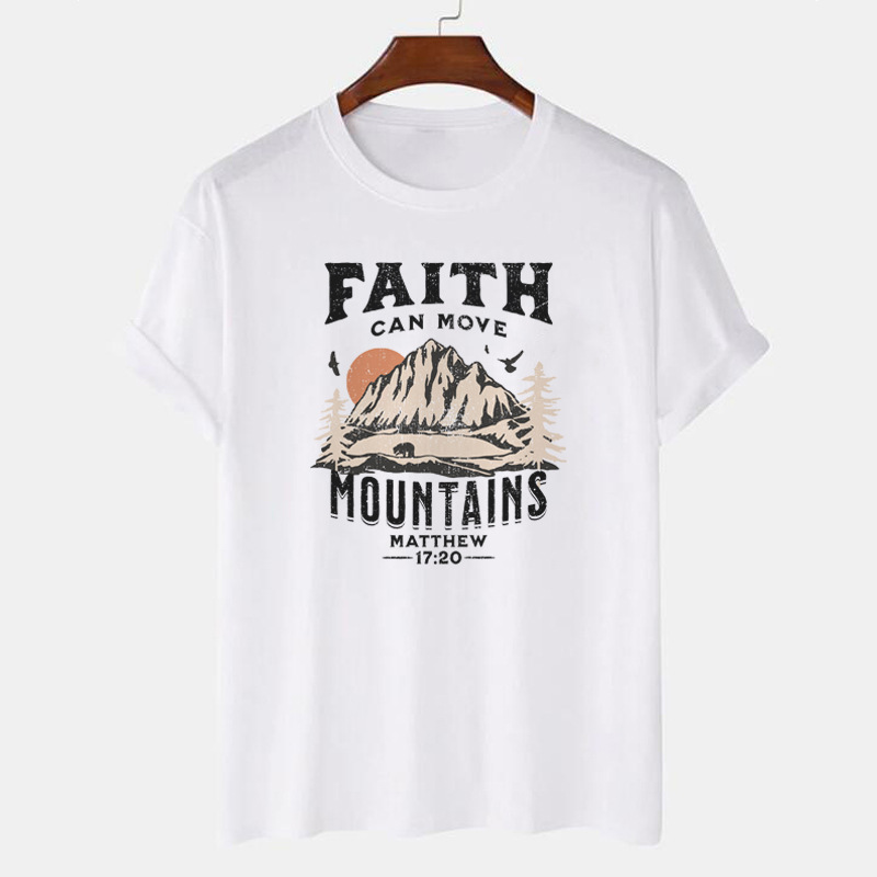 Matthew 17:20 T-Shirt Khaki