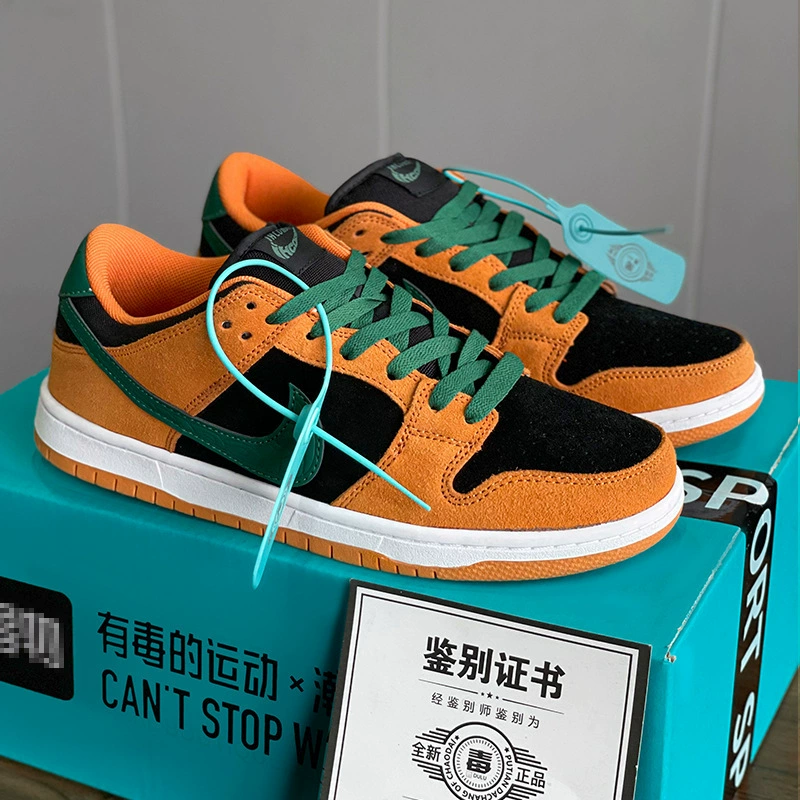 Строго отбираются мужские обувь Putian Direct Sales AJ Низкие Dunk Air Force № 1 Обувь Зеленое яблоко SB Большой Юянг низкие женские