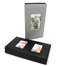 跨境皮质6寸300张容量相册单窗双窗款插页式相本 布面同款有售