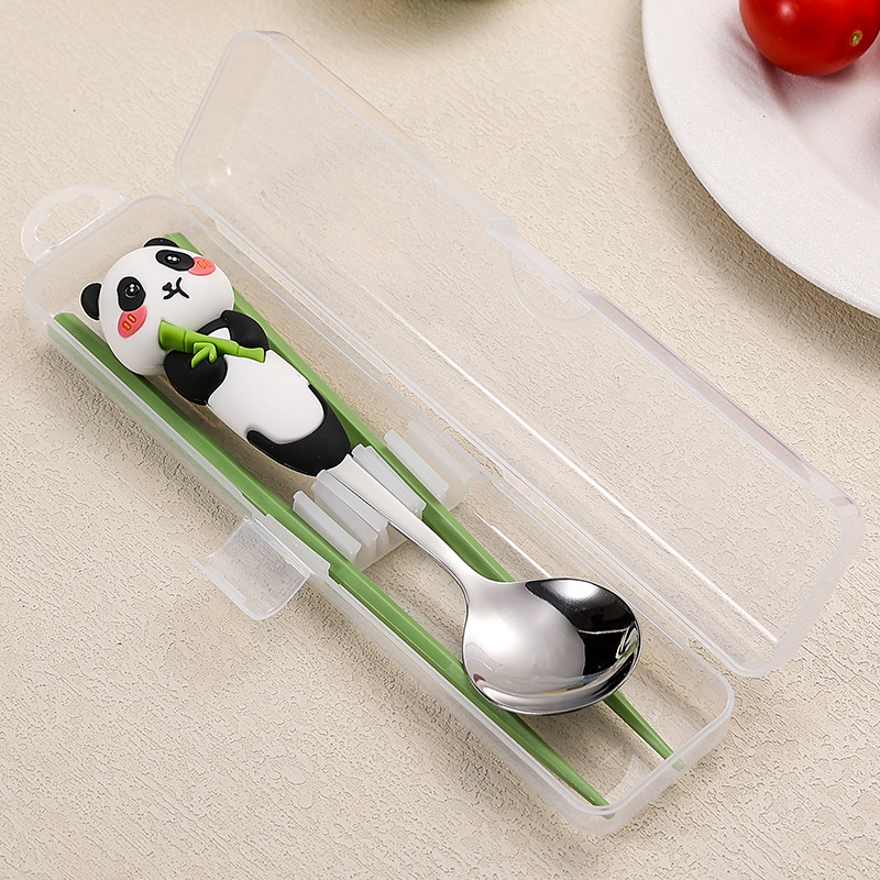 【304】레서판다 숟가락과 젓가락(단추상자)