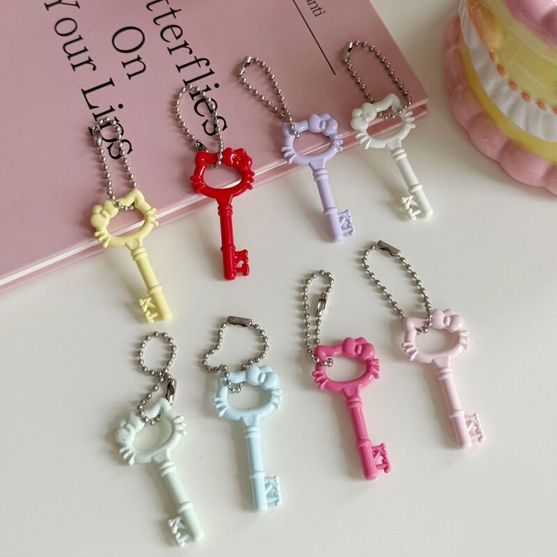 New Cute Hollow Cat Head Key Pendant, Versatile School Bag Key Chain Accessories, Bestie Couple Gift Accessories