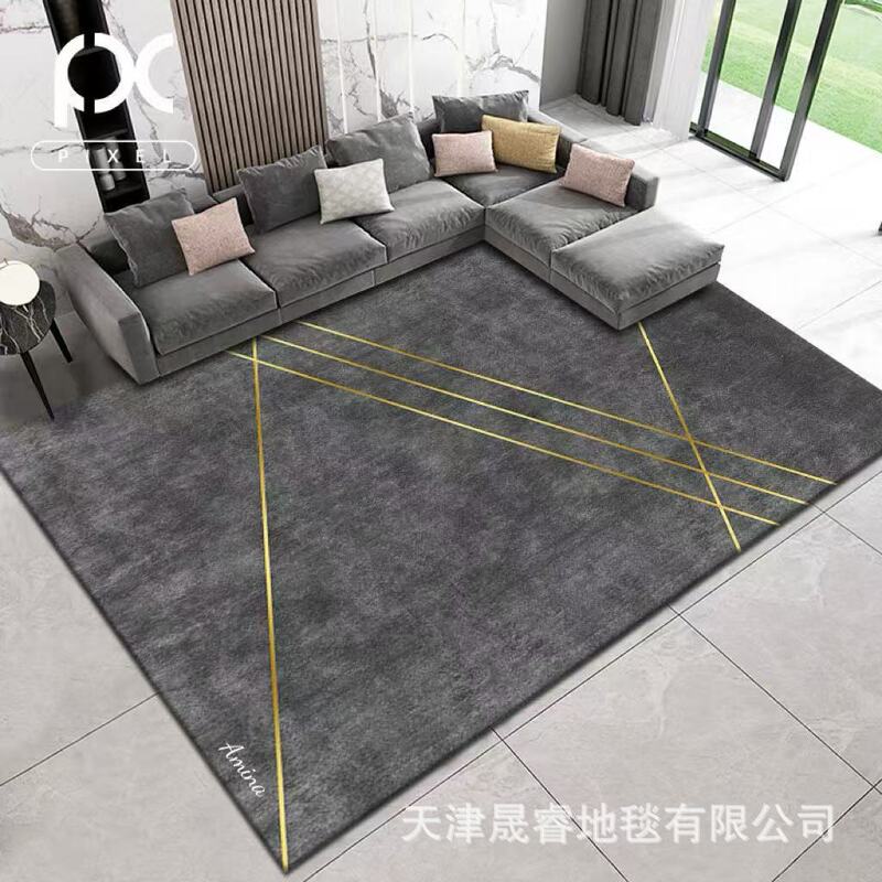 越境アマゾン モダン抽象シンプルリビングルームカーペット ライトラグジュアリーベッドルームベッドサイドマット メーカーはラベルを貼ったり、代行発送したりできます|undefined