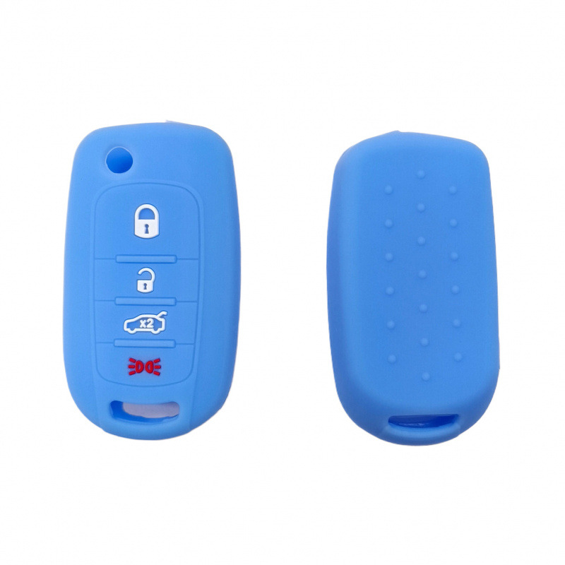 Aplicable a 4 teclas plegables FIAT 500 no estándar llave de silicona FIAT BoYue Lang Lingya estuche de control remoto