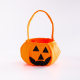 Spot Halloween supplies portable pumpkin bag candy bag children's decorative props smiley face three-dimensional pumpkin bag wholesale
