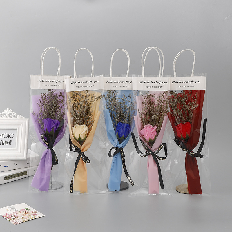 Sanba diosa Festival regalo para esposa bolsa portátil Rosa heno jabón ramo pareja novia regalo romántico