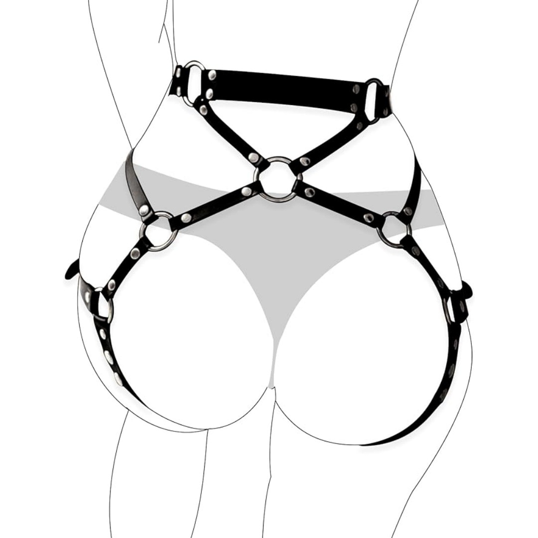 Accesorios sexy de moda superventas transfronterizas de las mujeres discoteca desgaste de cuero vinculante pantalones de la Liga de cuero ropa vinculante