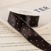 2.5cm black polka dot polyester belt (minimum size 10)