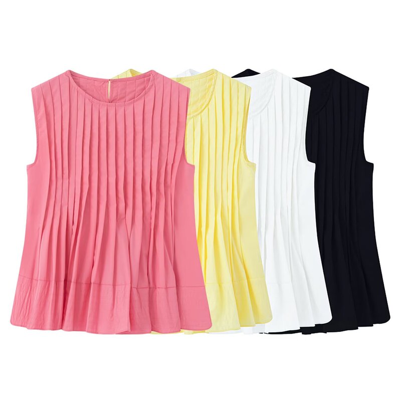 European and American Style Amazon Aliexpress Hot-Selling Fashion Trendy Versatile Multi-Color Stylish Casual Loose Vest Shirt