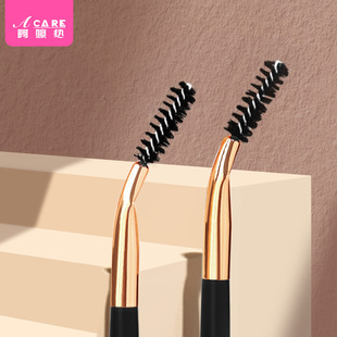 Free Shipping/10Y Eyelash Brush Aa1S53-Spiral Eyebrow Powder Eyebrow Comb Makeup Brush Tool Long Handle Portable
