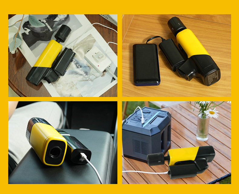Lithium Battery Folding Car Wash Water Gun Handheld High Pressure Household Wireless Car Wash Machine Supercharged Mini Foldable Portable